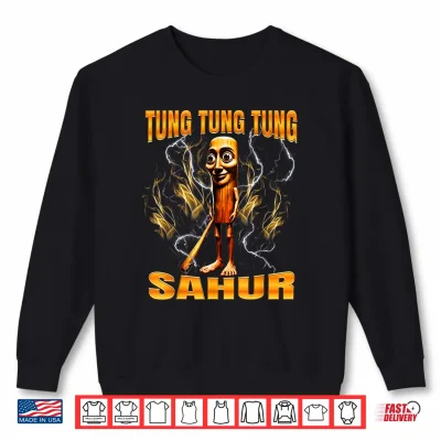 Sweatshirt Tung Tung Tung Sahur is Calling Funny Italian Brainrot Meme Shirt