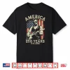 250 Years America Abraham Lincoln Abe Lincoln Playing Guitar Shirt