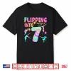 Flipping Into 7 Years Old Birthday Girl Gymnast 7Th Shirt