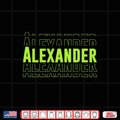 Design Alexander Gifts Idea Retro First Name Vintage Alexander Performance Shirt