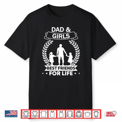 Dad And 2 Girls Partnerlook Dad And Two Daughters Matching Performance Shirt