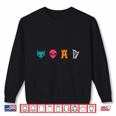 Sweatshirt Funny Spurs Fox Alien Castle Harper Shirt