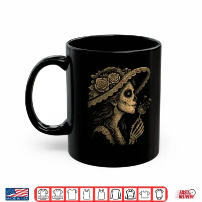 Mug La Catrina Blowing Wishes Dandelion Tee Shirt