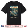 Rhine Valley Germany Castle River Retro Travel Design Shirt