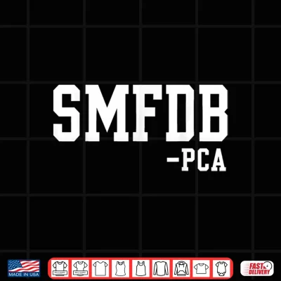 Design SMFDB PCA Bold Varsity Acronym Humor Shirt