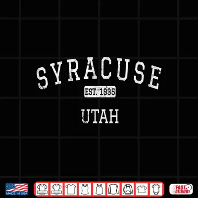 Design Syracuse Utah UT Vintage Performance Shirt
