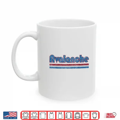 Mug Vintage Avalanche Name Distressed Three Stripes Weathered Shirt