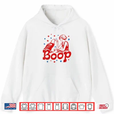 Hoodie Boop Eagle Patriotic July Fourth Humor Shirt