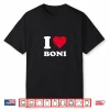 Red Heart I Love Boni Shirt