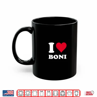 Mug Red Heart I Love Boni Shirt