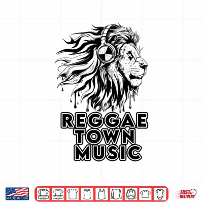 Design Reggae Town Music Authenic Jamacian Design Shirt