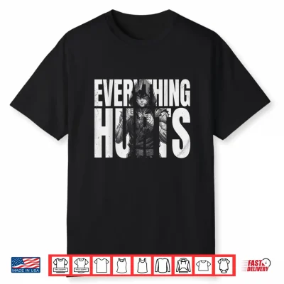 Everything Hurts Anime Workout Funny Weight Lifting Gym Shirt