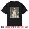 Funny Cavalier King Charles Drinking Champagne Meme Graphic Shirt