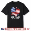 250Th Anniversary America Flag Heart 250 Year Women Girls Shirt