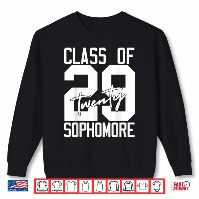 Sweatshirt Sophomore Class of 2029 Twenty Nine High School Student Shirt