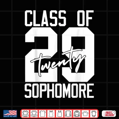 Design Sophomore Class of 2029 Twenty Nine High School Student Shirt