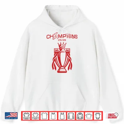 Hoodie Arsenal Premier League Champions 25 26 Shirt