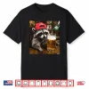Raccoon Drinking Beer Patriotic Usa Shirt