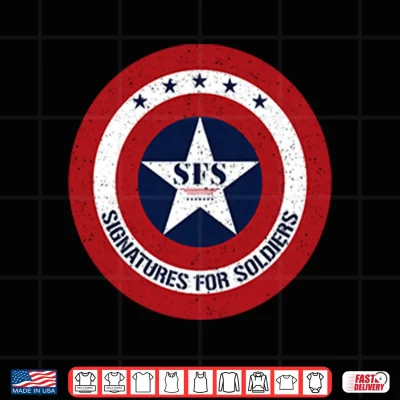 Design Signatures For Soldiers Shirt