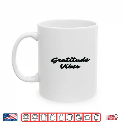 Mug Gratitude Vibes Black Shirt