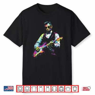 Rave President Abe Lincoln Playing Guitar Graphic Edm Art Shirt