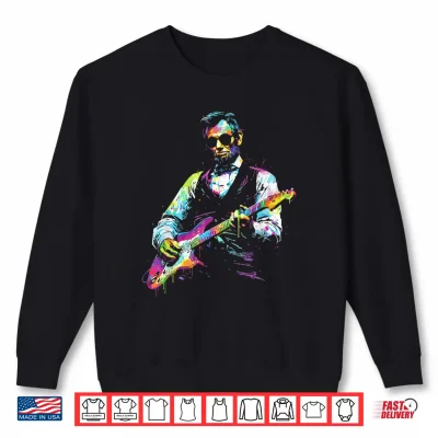 Sweatshirt Rave President Abe Lincoln Playing Guitar Graphic EDM Art Shirt