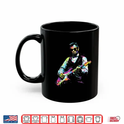 Mug Rave President Abe Lincoln Playing Guitar Graphic EDM Art Shirt