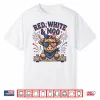 Vintage Cute Red White And Moo Funny 4Th Of July Shirt