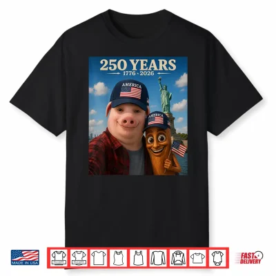 John Pork Tung Tung Tung Sahur Brainrot 250 Years 1776 2026 Shirt