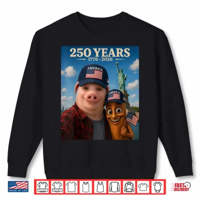 Sweatshirt John Pork Tung Tung Tung Sahur Brainrot 250 Years 1776 2026 Shirt
