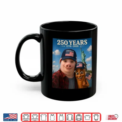 Mug John Pork Tung Tung Tung Sahur Brainrot 250 Years 1776 2026 Shirt