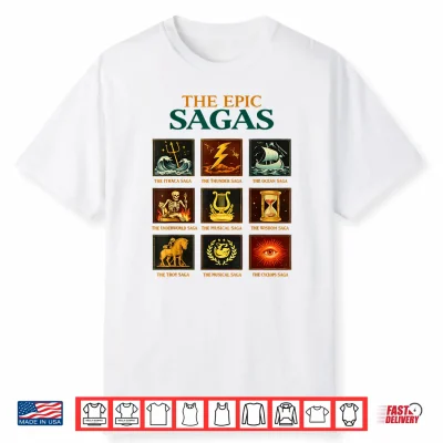 The Epic Sagas Ithaca Odysseus Musical Wisdom Thunder Shirt