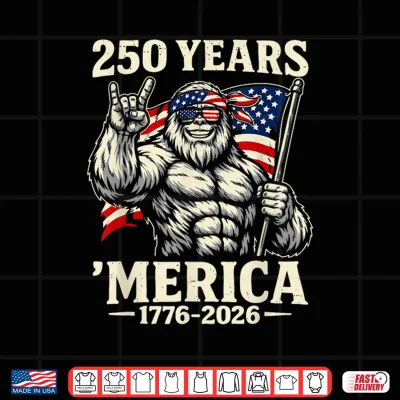 Bigfoot Merica Rock American Flag Patriotic 4Th Of July Shirt 4 Design Bigfoot Merica Rock American Flag Patriotic 4th of July Shirt
