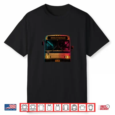Vintage Brooklyn Bus Nostalgia Streetwear Shirt