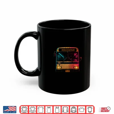 Mug Vintage Brooklyn Bus Nostalgia Streetwear Shirt