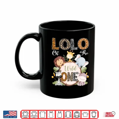 Mug Lolo of The Wild One 1St Birthday Safari Woodland Performance Shirt