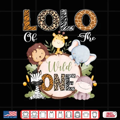 Design Lolo of The Wild One 1St Birthday Safari Woodland Performance Shirt
