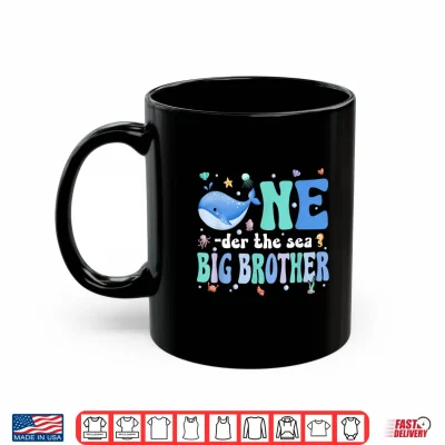 Mug One der The Sea Big Brother of Birthday Kids Ocean Bday Shirt