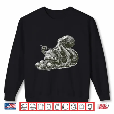 Sweatshirt Crochetopus Octopus Crocheting Knitting Yarn Knitter Crochet Shirt