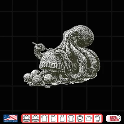 Design Crochetopus Octopus Crocheting Knitting Yarn Knitter Crochet Shirt