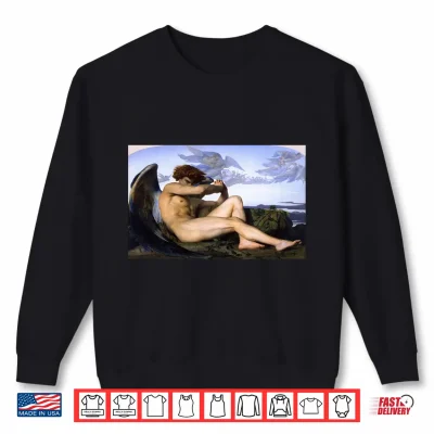 Sweatshirt Fallen Angel Alexandre Cabanel Christian Religious Shirt