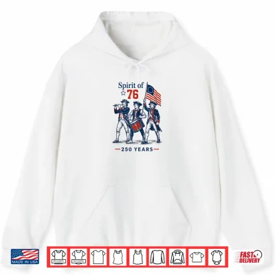 Hoodie Spirit of 76 Vintage 4th of July Shirt