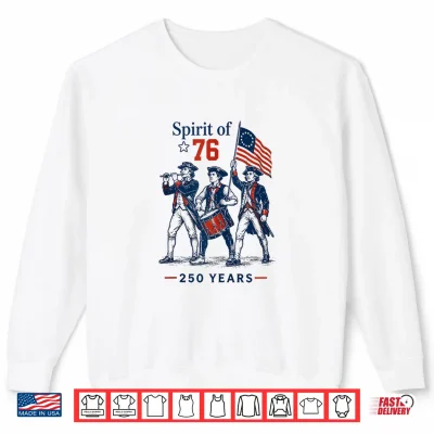 Sweatshirt Spirit of 76 Vintage 4th of July Shirt