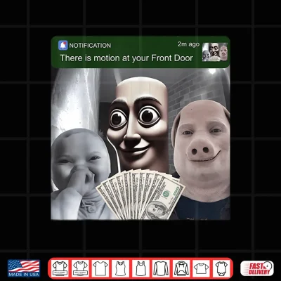 Design Motion at Your Front Door Tung Sahur John Pork Ai Baby Meme Shirt