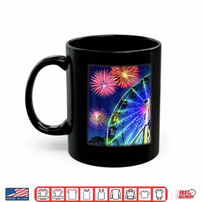 Mug Carnival Ferris Wheel Fireworks Shirt