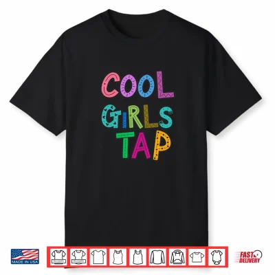 Kids Cool Girls Tap Dance Loves Dancing Dancer Performance Shirt