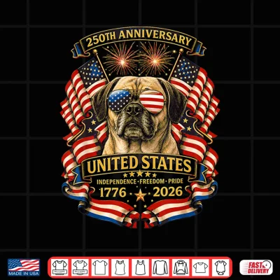 Design Puggle Dog USA Independence 1776 2026 Patriotic Shirt