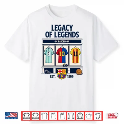 Fc Barcelona Legacy Of Legends Est 1899 Shirt