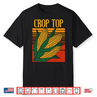 Funny Crop Top Corn Shirt