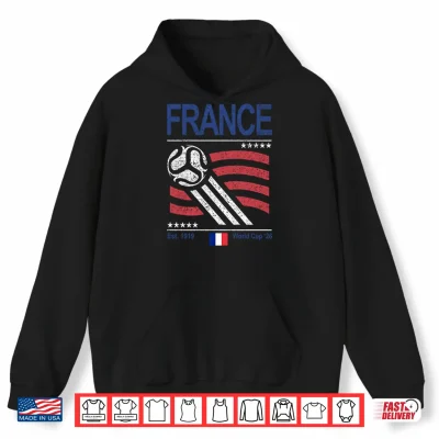 Hoodie France Soccer World Cup 2026 Shirt